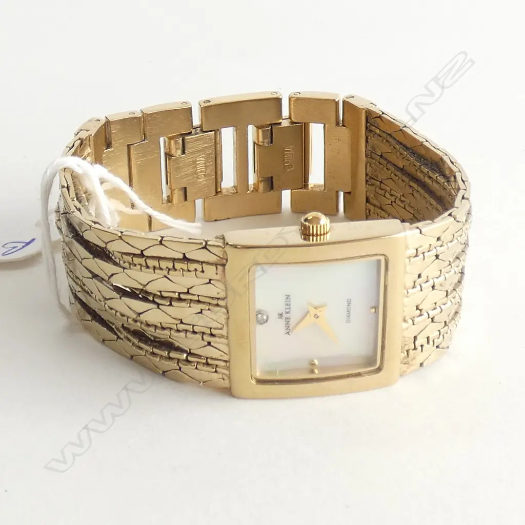 ANNE KLEIN 'DIAMOND' LADIES G/PLATE WRIST WATCH Image 1++