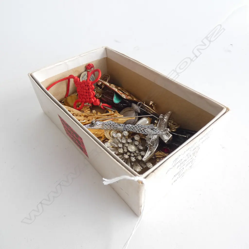 ASST. COSTUME BROOCHES & EARRINGS Image 1++