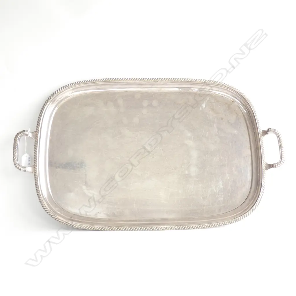 LARGE SILVER PLATE TRAY 640x380mm  Image 1++