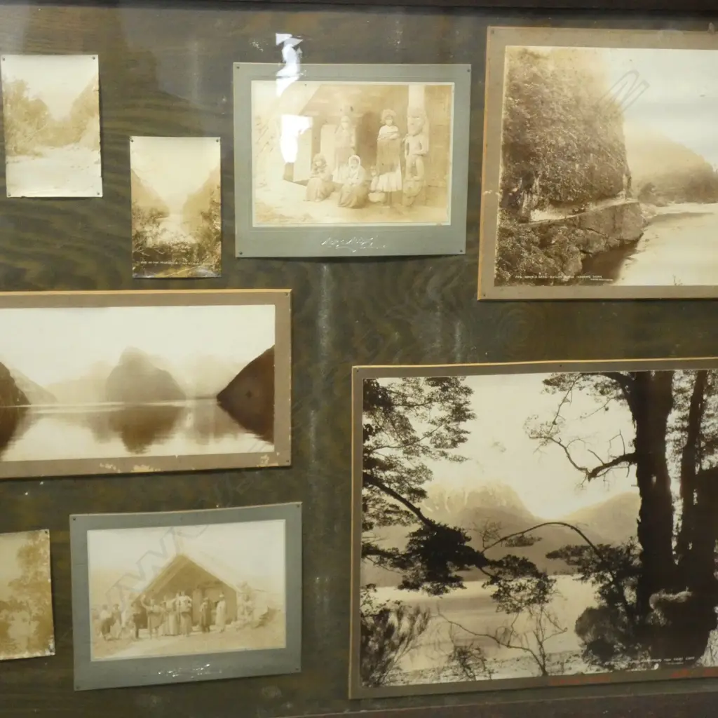 COLLECTION OF FRAMED EARLY NZ PHOTOGRAPHY Image 1++