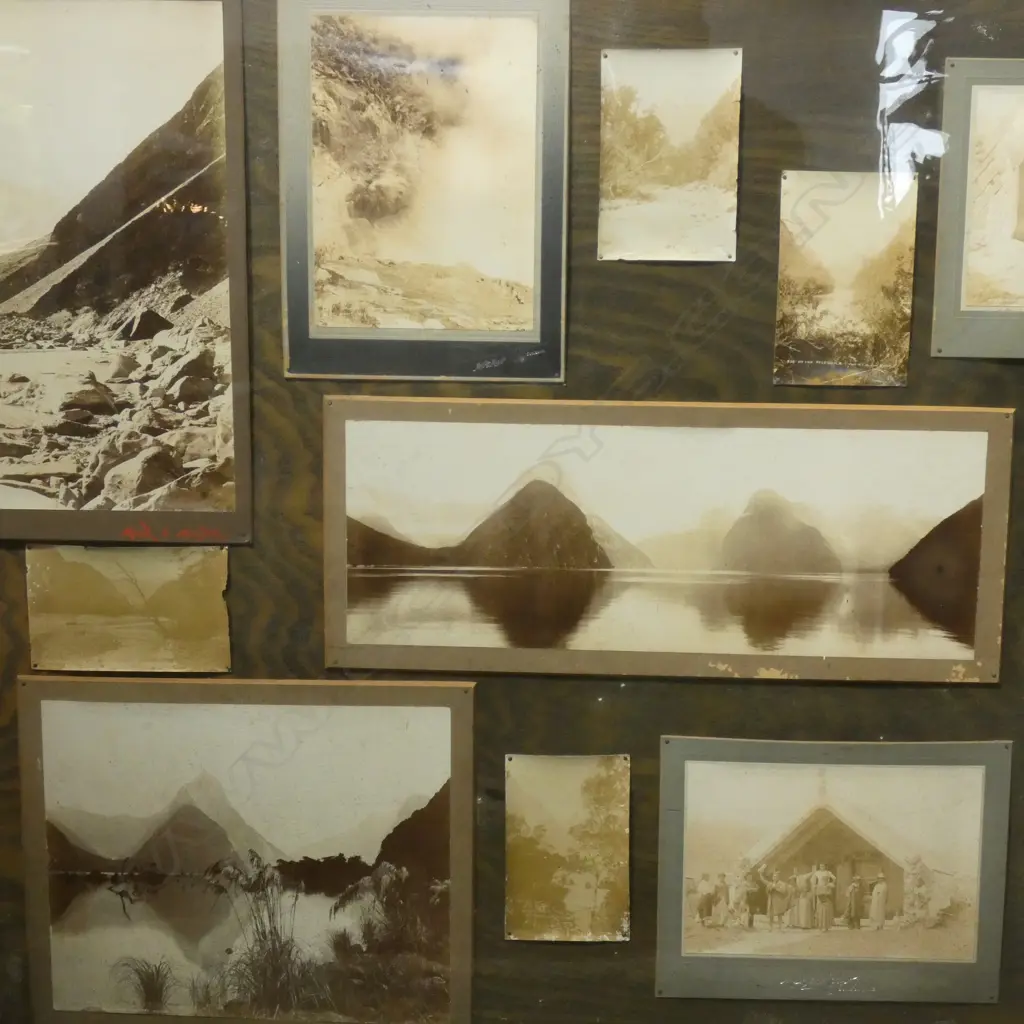 COLLECTION OF FRAMED EARLY NZ PHOTOGRAPHY Image 1++