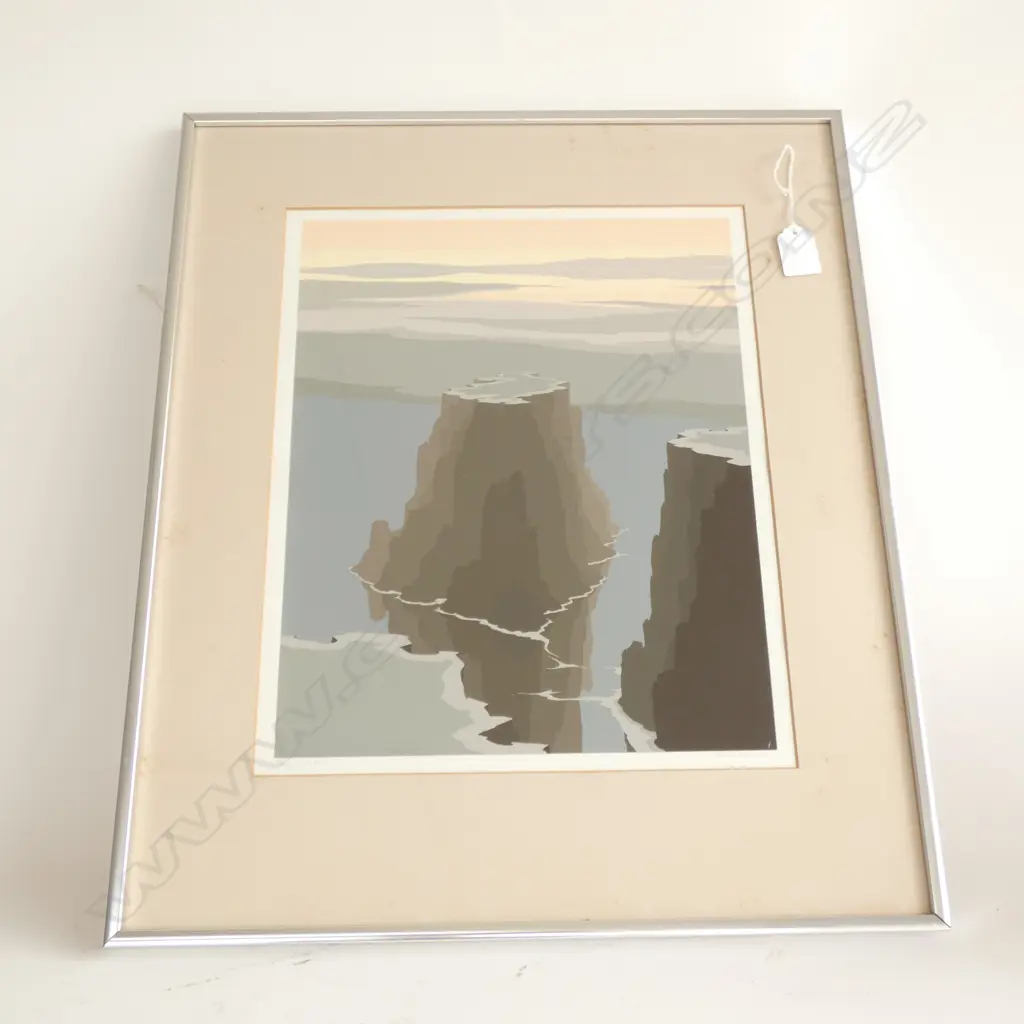 JERRY SCHURR (USA 20thC) "CASTLE ROCK" (1981), SERIGRAPH PRINT IN COLOURS, ED.11/290. 340 x 280mm Image 1++