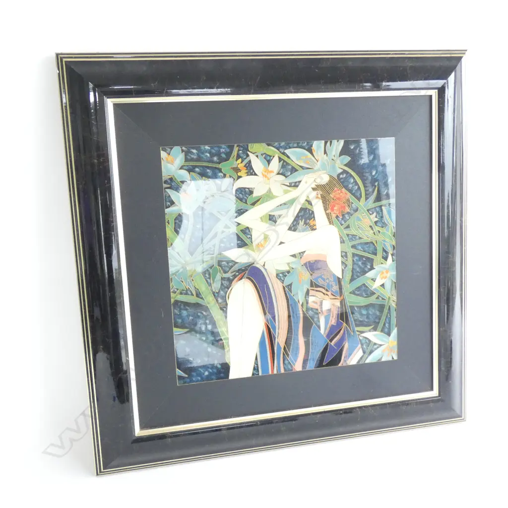 TING ZHAO KWANG CLOISSONE ARTWORK 300x300mm, FRAMED Image 1++