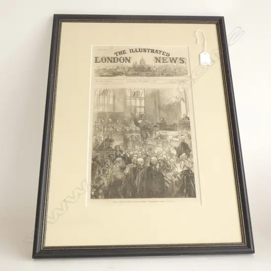 THE LONDON ILLUSTRATED NEWS 1883 SKETCHES OF THE PHOENIX PARK MURDERS COURT SCENE. 560 x 420mm OVERALL 
