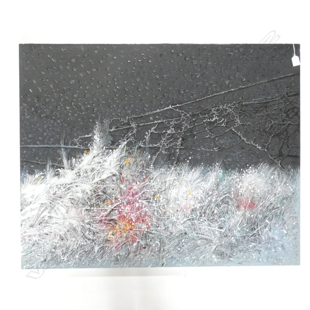 CHINESE ARTIST OIL ON CANVAS BY Qiu Haoyun 'Heaven and Earth No.2' Image 1++