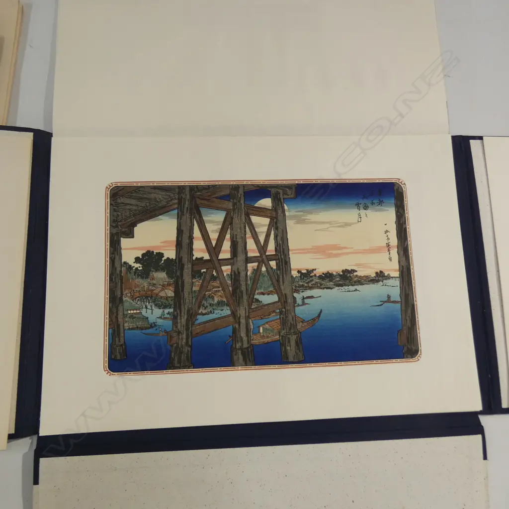 3 FOLIOS JAPANESE WOOD BLOCK PRINTS Image 1++