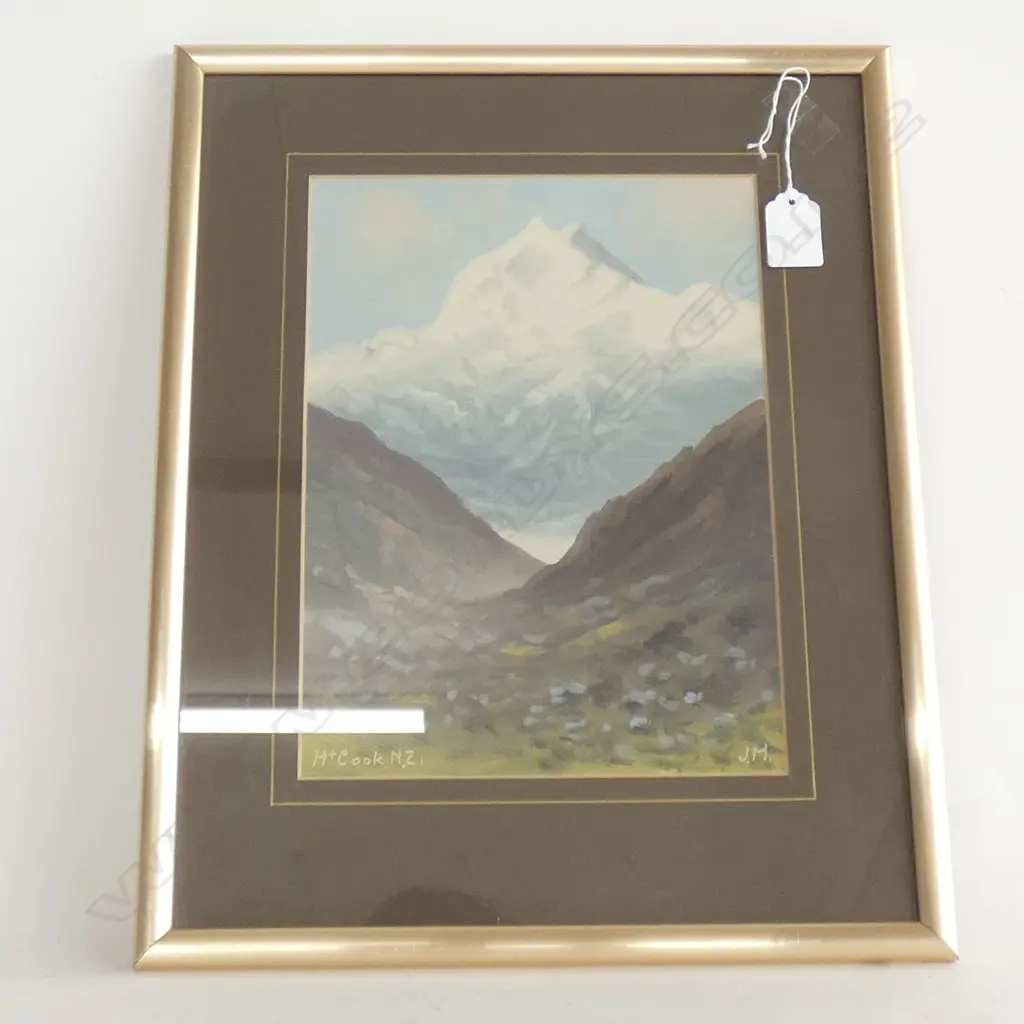 J MAYCLAIR MT COOK OIL ON BOARD 260 X 200 MM Image 1++