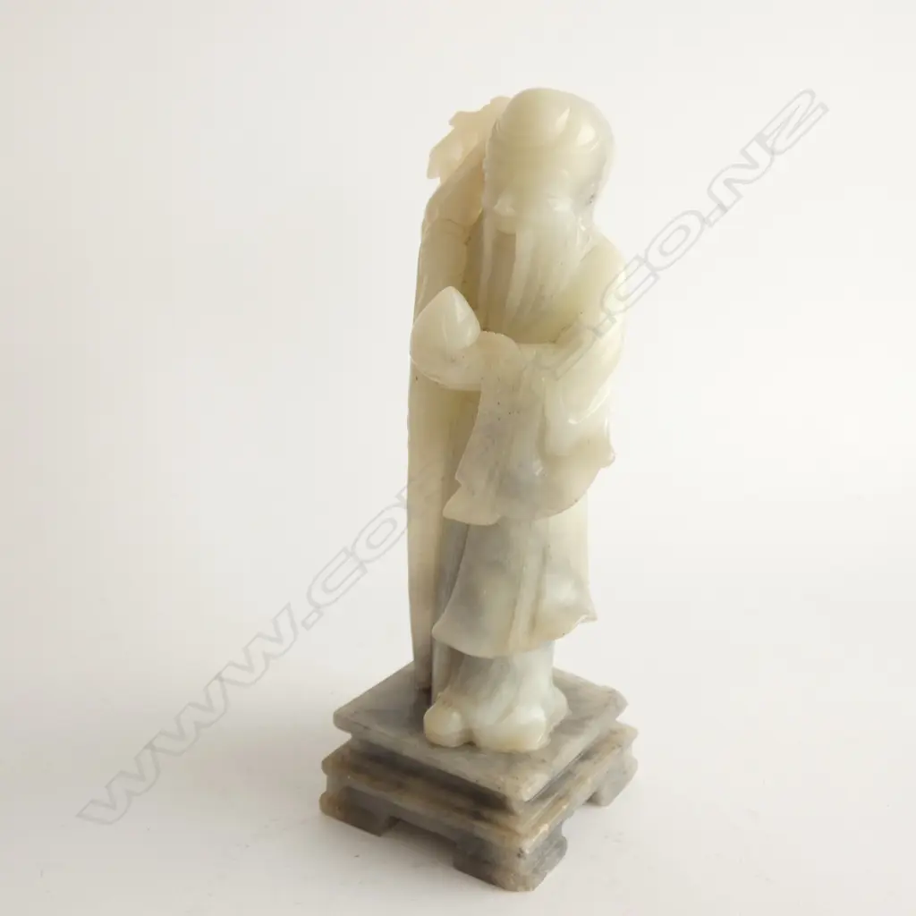 CHINESE SOAPSTONE FIGURE OF SHOU LAO Image 1++