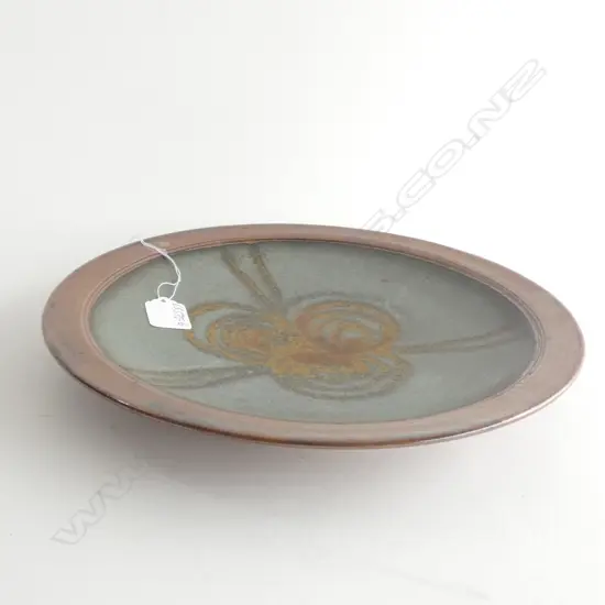 PETER STICHBURY PLATE 3 RADIATING DESIGNS. Dia.295mm