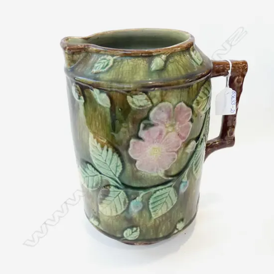 LG VINTAGE MAJOLICA STYLE JUG H, 260MM