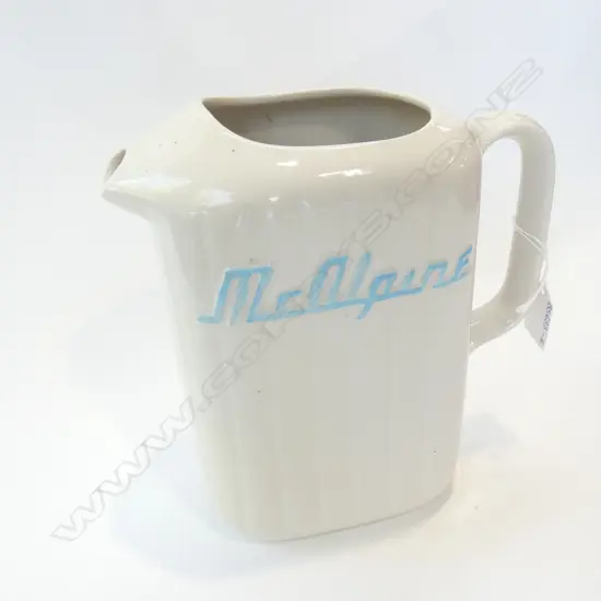 (17751) MCALPINE BLUE & WHITE FRIDGE JUG H. 210MM
