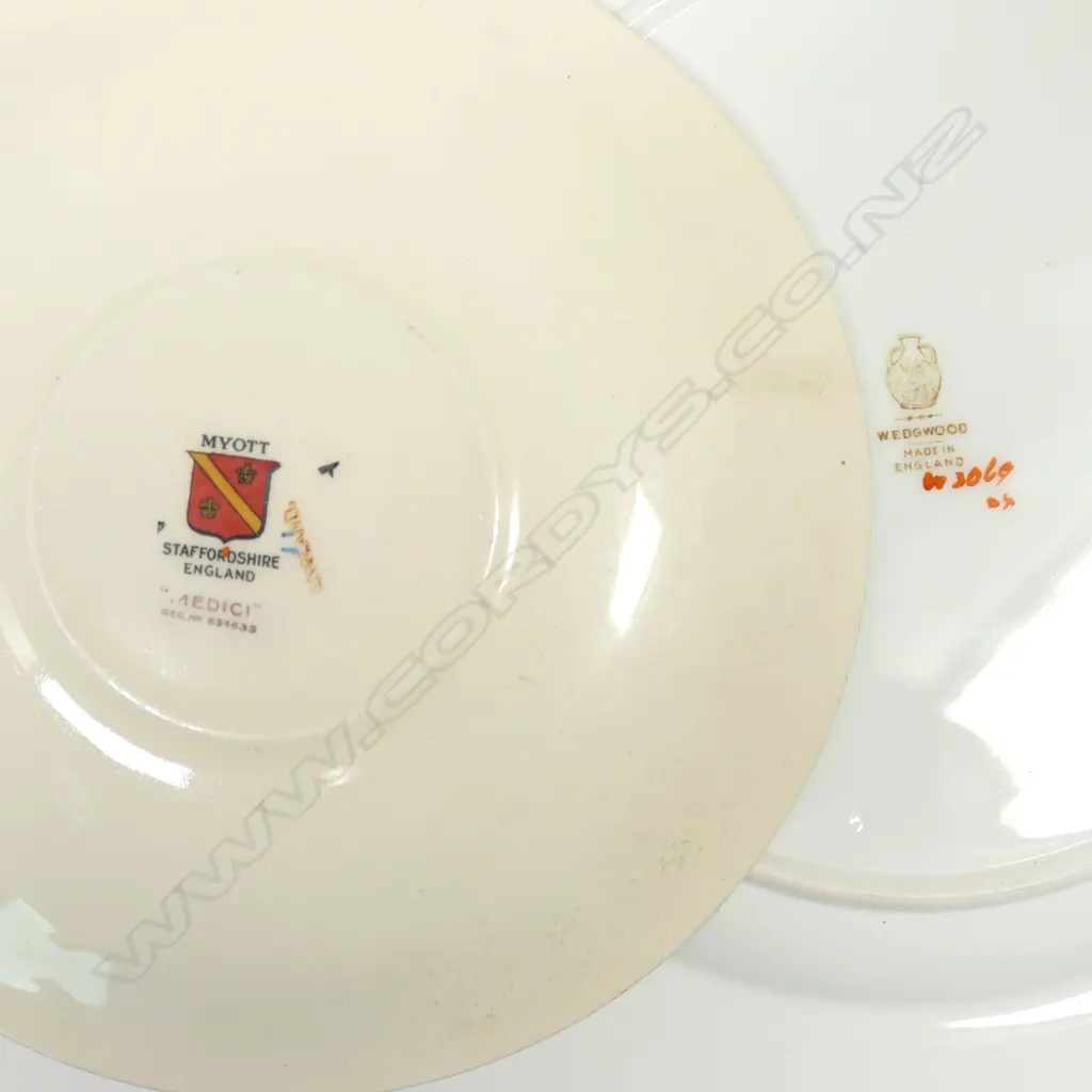 SEVEN ASSORTED REGENCY & VICTORIAN PLATES. DIA. 170-300mm Image 1++