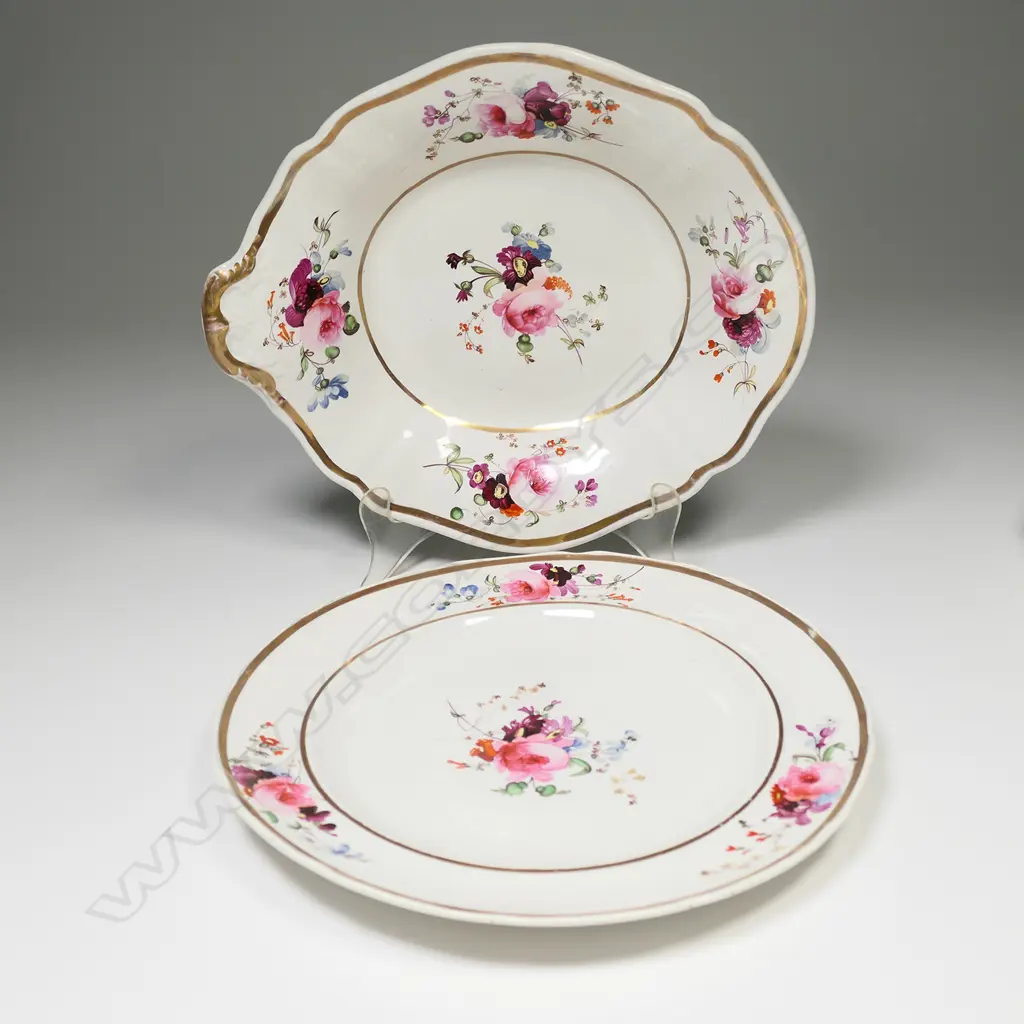 SIX VICTORIAN PLATES & TWO BOWLS, W. 230mm & 250mm Image 1++