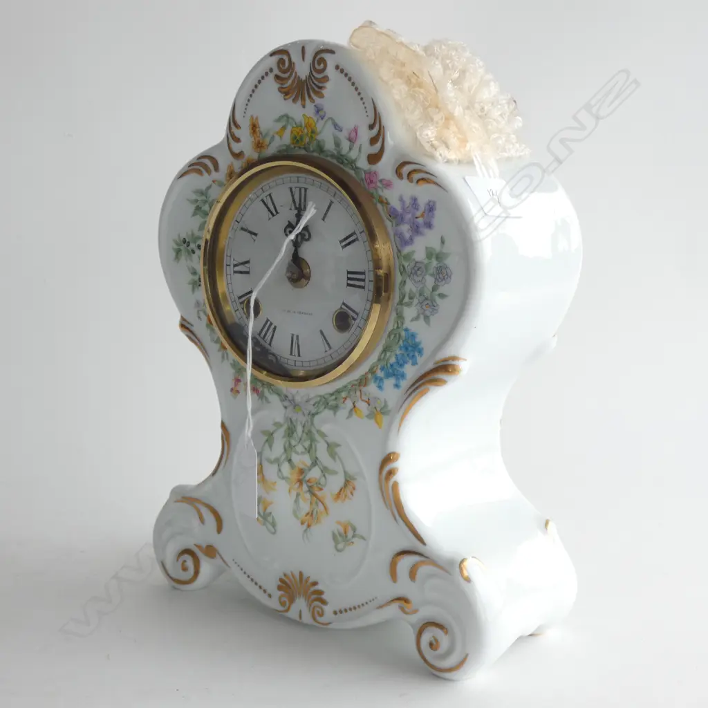 GERMAN PORCELAIN CLOCK AF H.260mm Image 1++