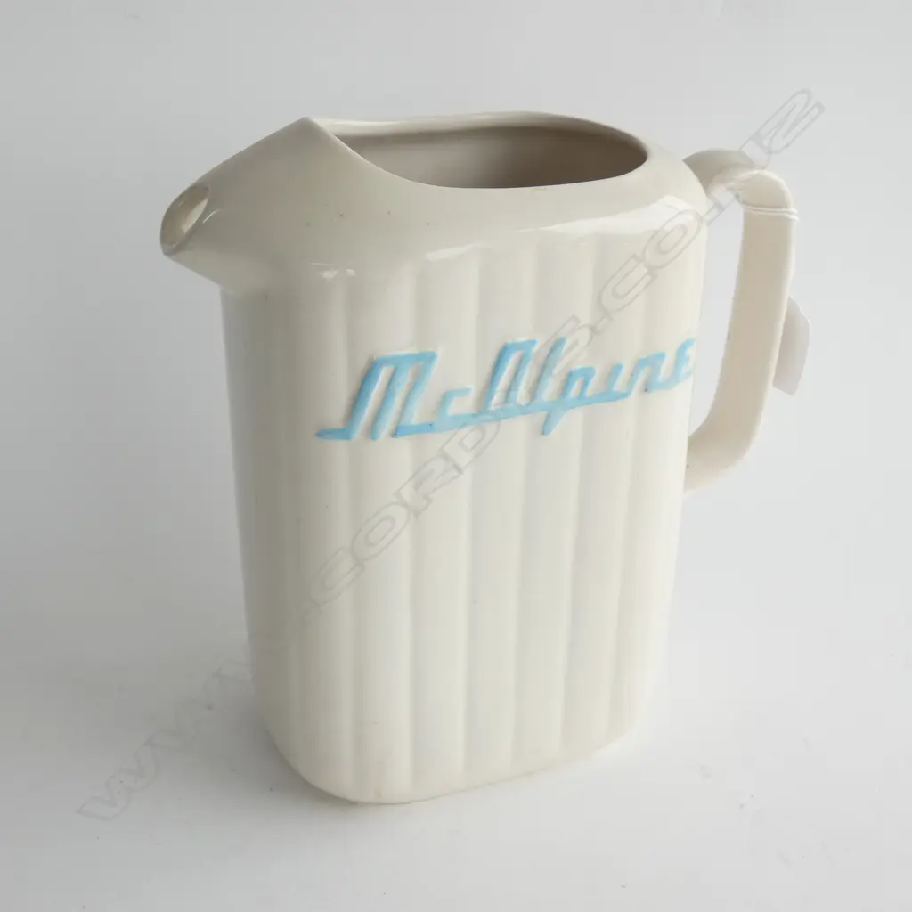 CROWN LYNN 'MCALPINE' JUG HAIRLINE TO HANDLE H.220mm Image 1++