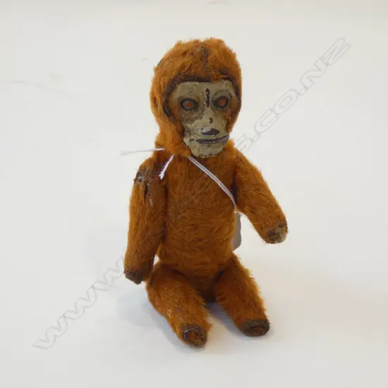 ANTIQUE FLOCK COVERED MONKEY SCENT BOTTLE