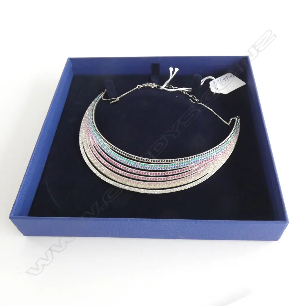 SWAROVSKI CRYSTAL MULTI COLOURED NECKLACE Image 1++