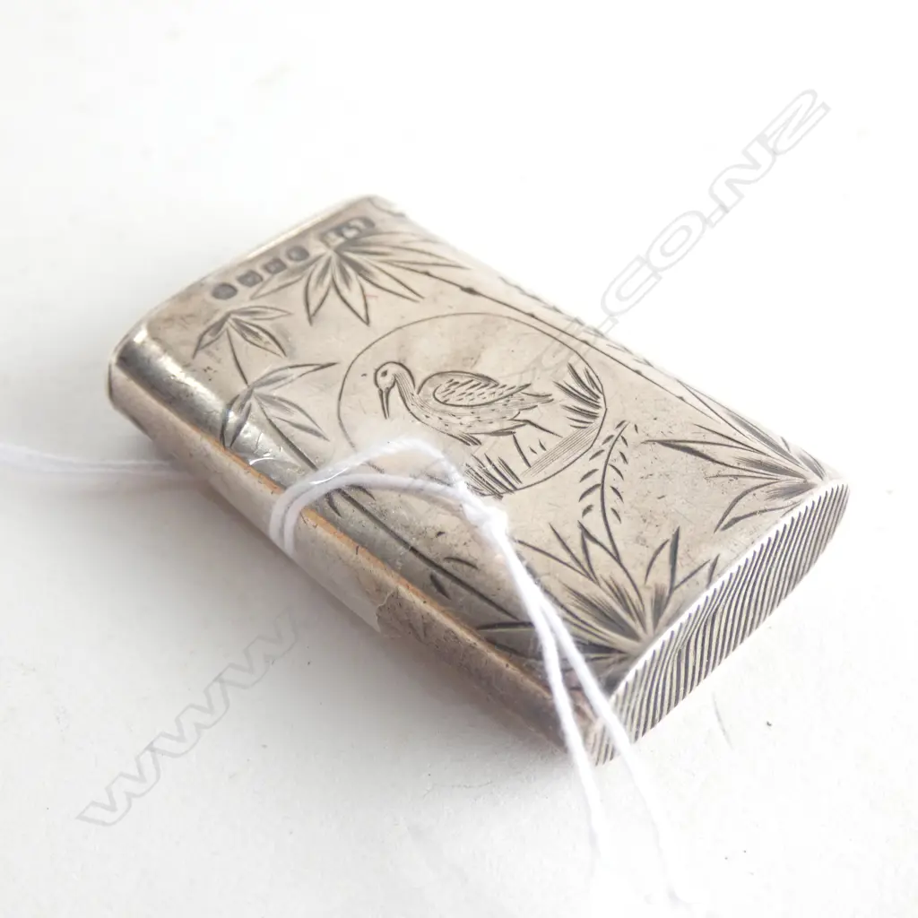 VICT SILVER VESTA CHINOISERIE DECORATION B.1882 Image 1++
