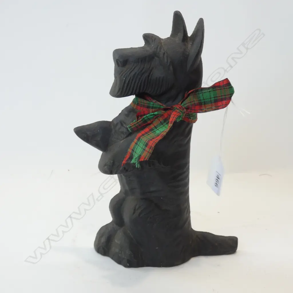 CAST IRON SCOTTIE DOG DOOR STOP H.220mm Image 1++