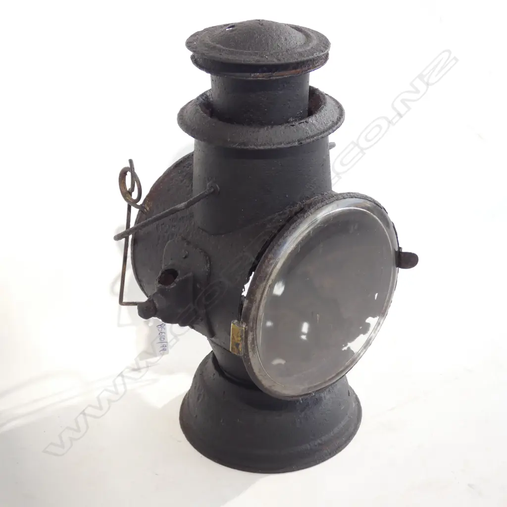 BLACK RAILWAY LANTERN H.280mm AF Image 1++