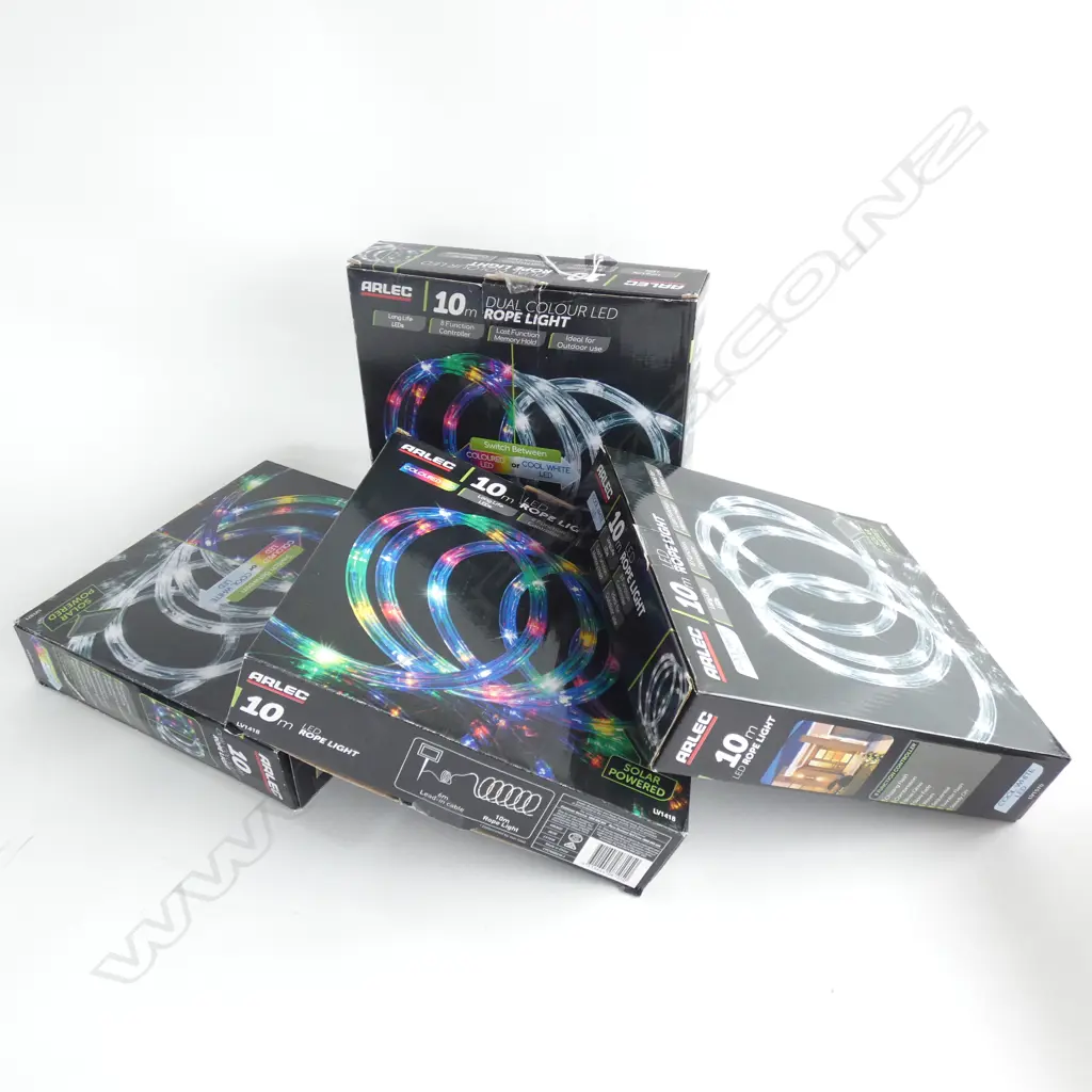 4 NEW ARLEC 10 METRE OUTDOOR LED ROPE LIGHTS Image 1++