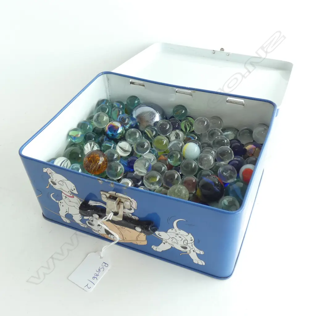 TIN OF ASST. MARBLES  Image 1++