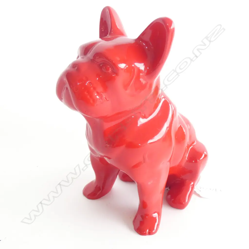 RED RESIN DOG H.195mm Image 1++