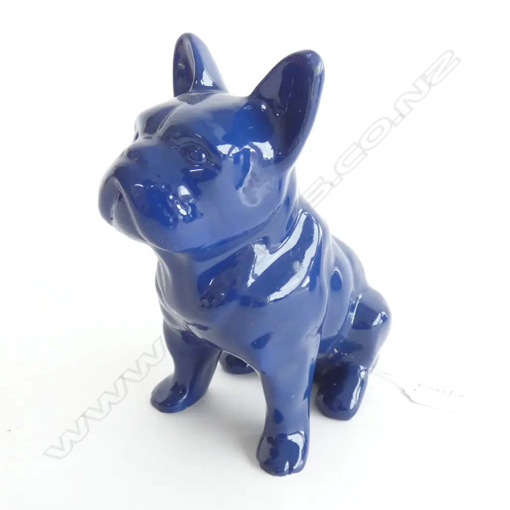 BLUE RESIN DOG H.195mm Image 1++