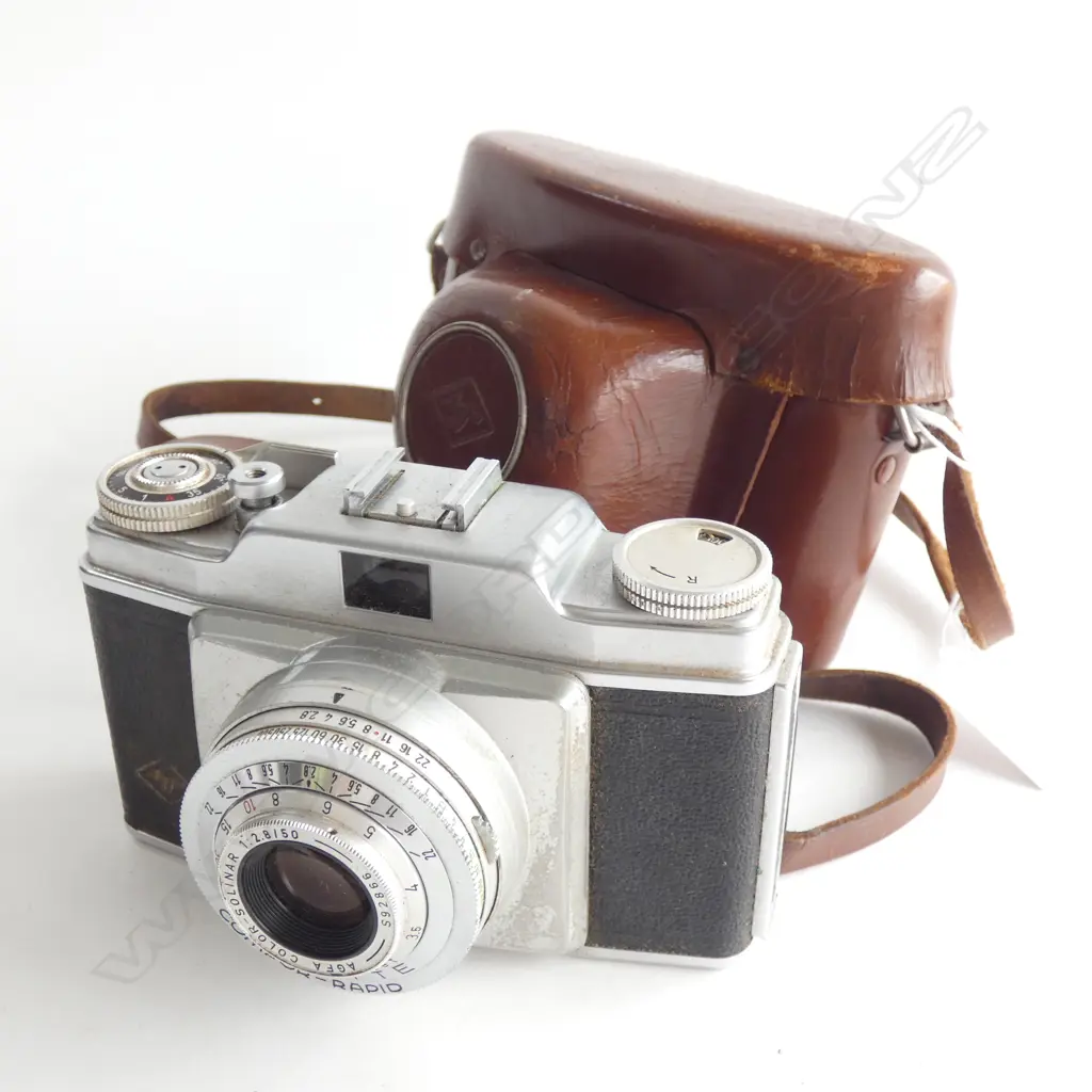 VINTAGE AGFA SILETTE COMPUR RAPID CAMERA IN LEATHER CASE Image 1++