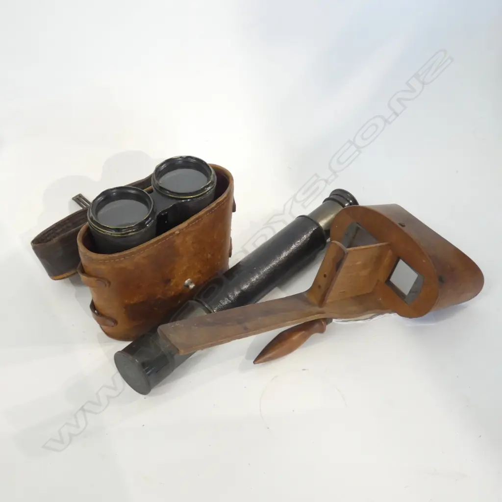 VINTAGE STEREOSCOPE, BINOCULARS & TELESCOPE Image 1++