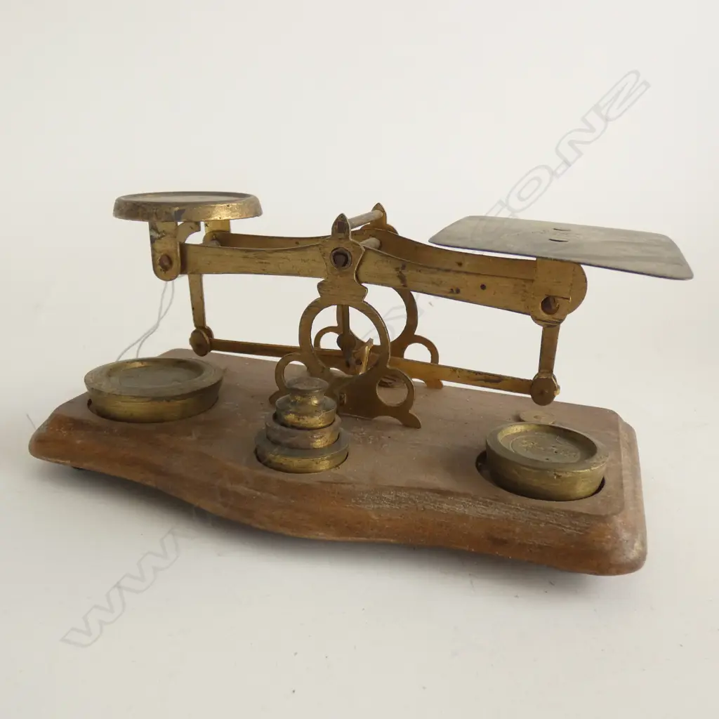 SET OF SMALL SCALES & WEIGHTS L 180MM Image 1++