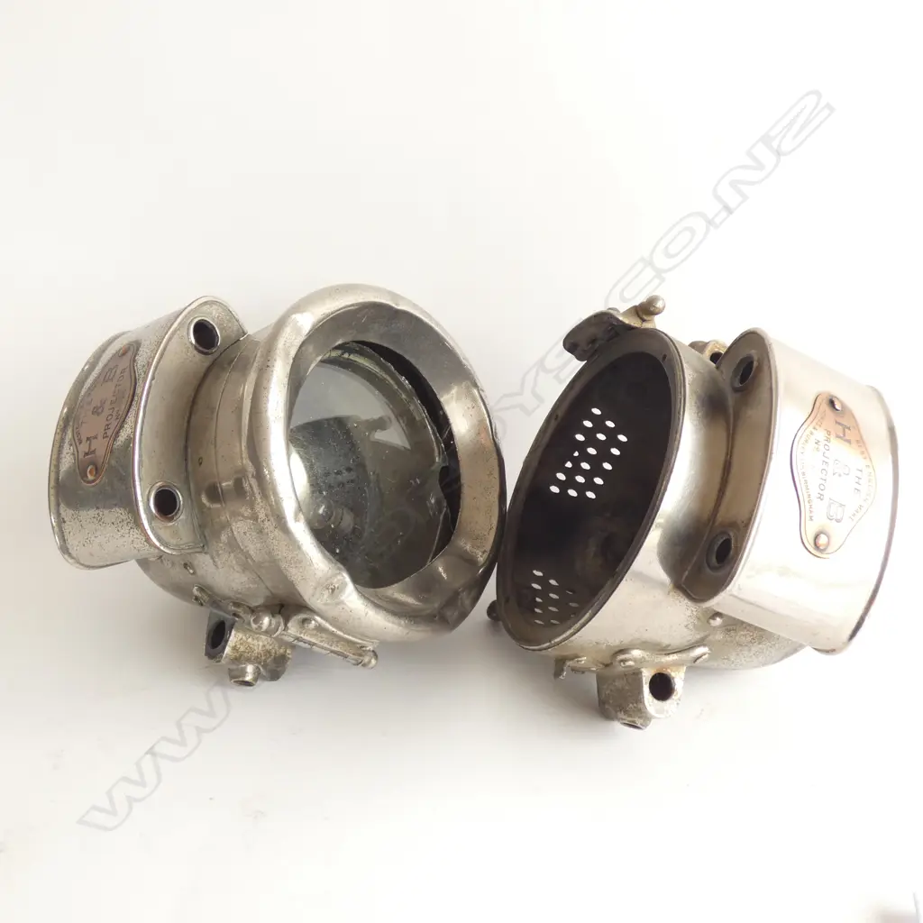PR VINTAGE VEHICLE HEADLIGHTS 'PROJECTOR' 150mm dia AF Image 1++