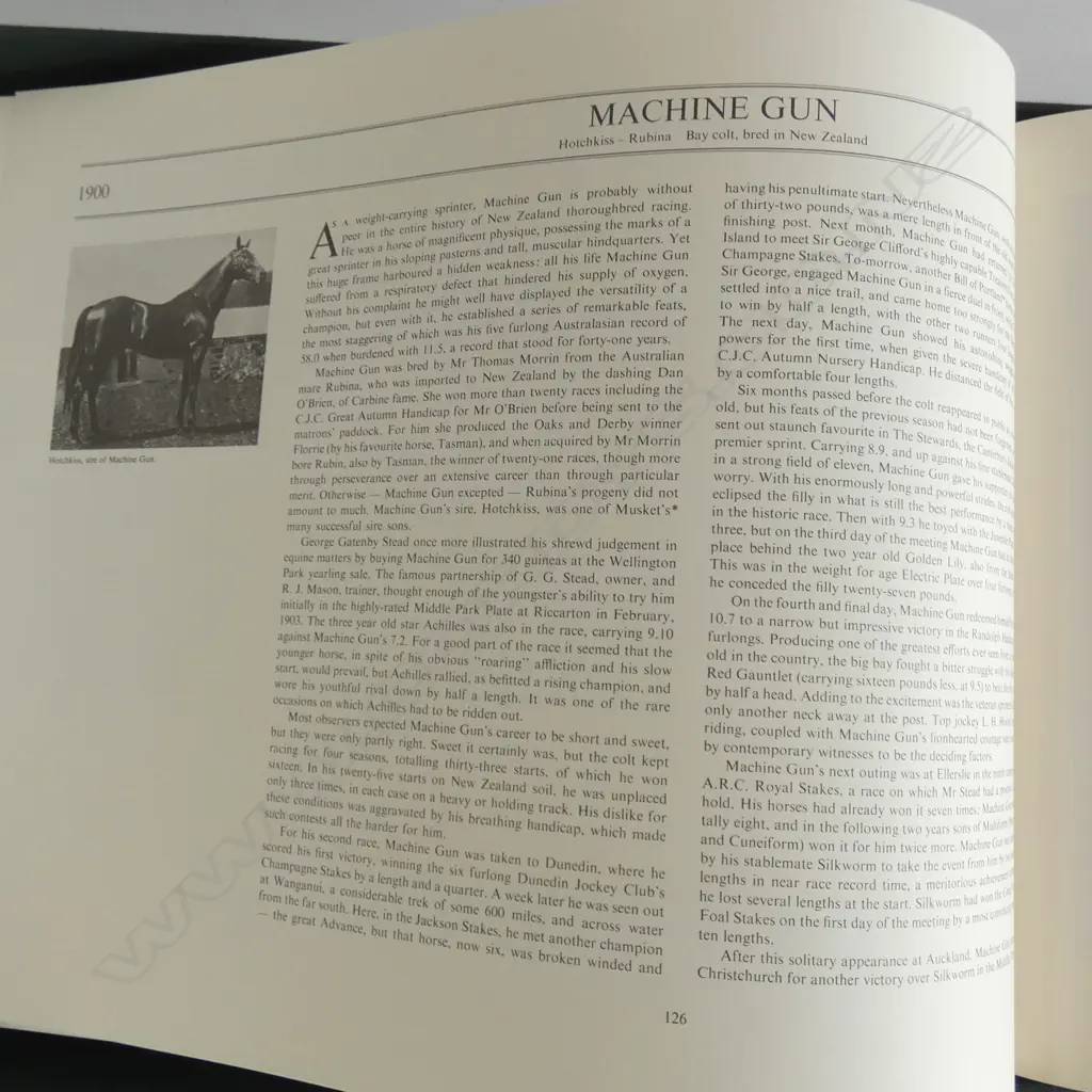 THE BOOK 'NOTEABLE NZ THOROUGHBREDS' 1980 #1210 Image 1++