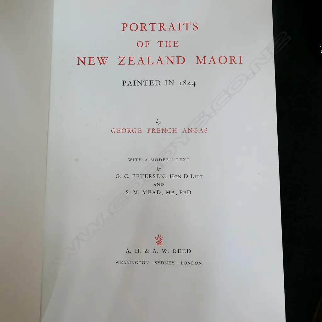 'PORTRAITS OF THE NZ MAORI' BY G F ANGAS... Image 1++