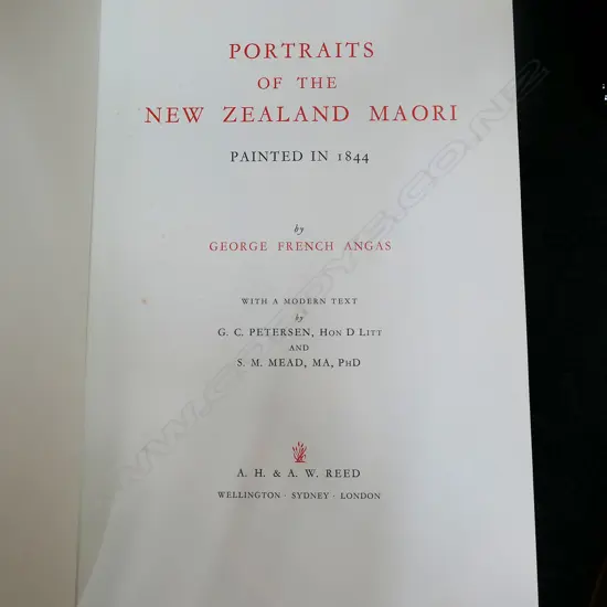 'PORTRAITS OF THE NZ MAORI' BY G F ANGAS...