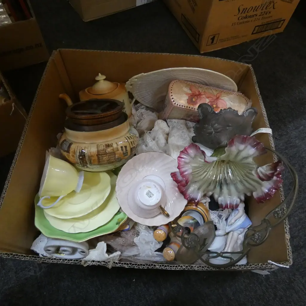 BOX LOT ASST. TRIMS, CHINA ETC Image 1++
