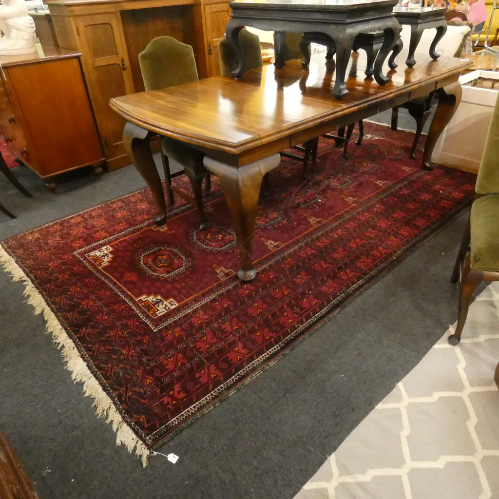LG RED IRANIAN HAND KNOTTED WOOL PILE RUG... Image 1++