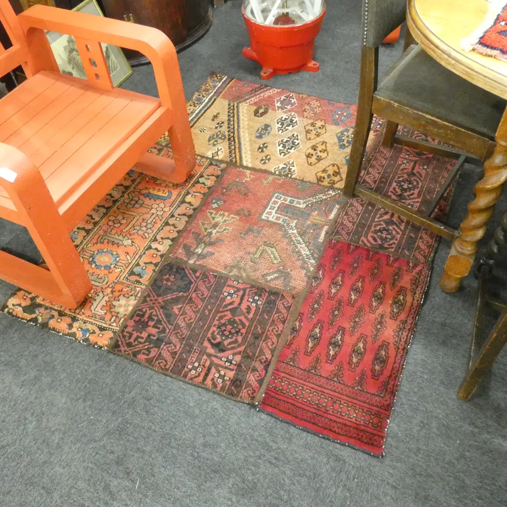 PATCHWORK RUG 143 x 120cm Image 1++