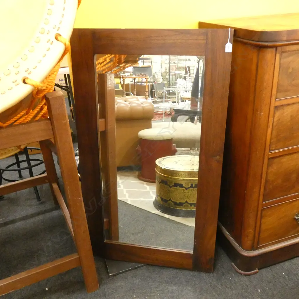 LARGE MODERN WOODEN FRAMED MIRROR 1200x700mm Image 1++