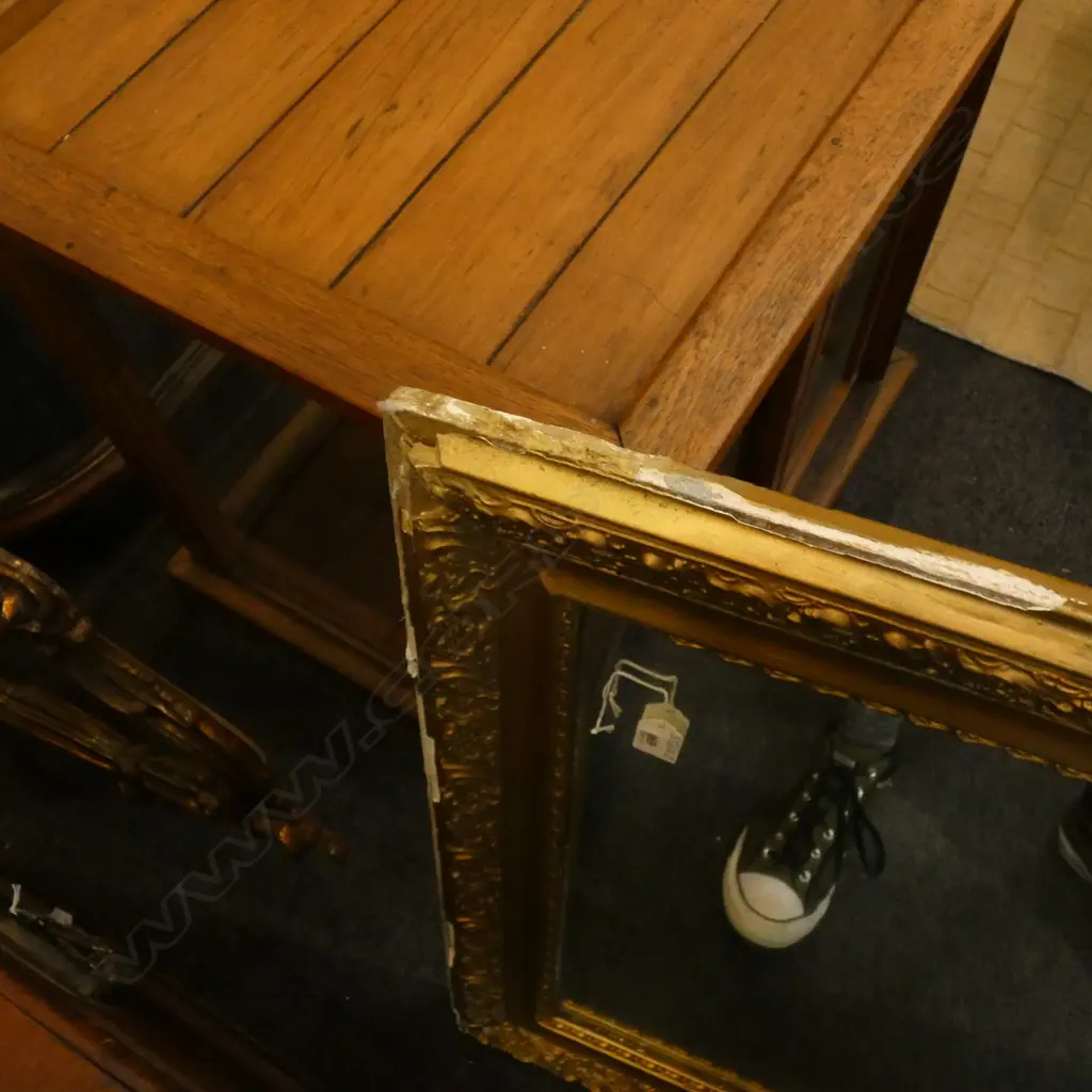 ANTIQUE GILT MIRROR THE FRAME FAULTED 1040 x 780mm Image 1++