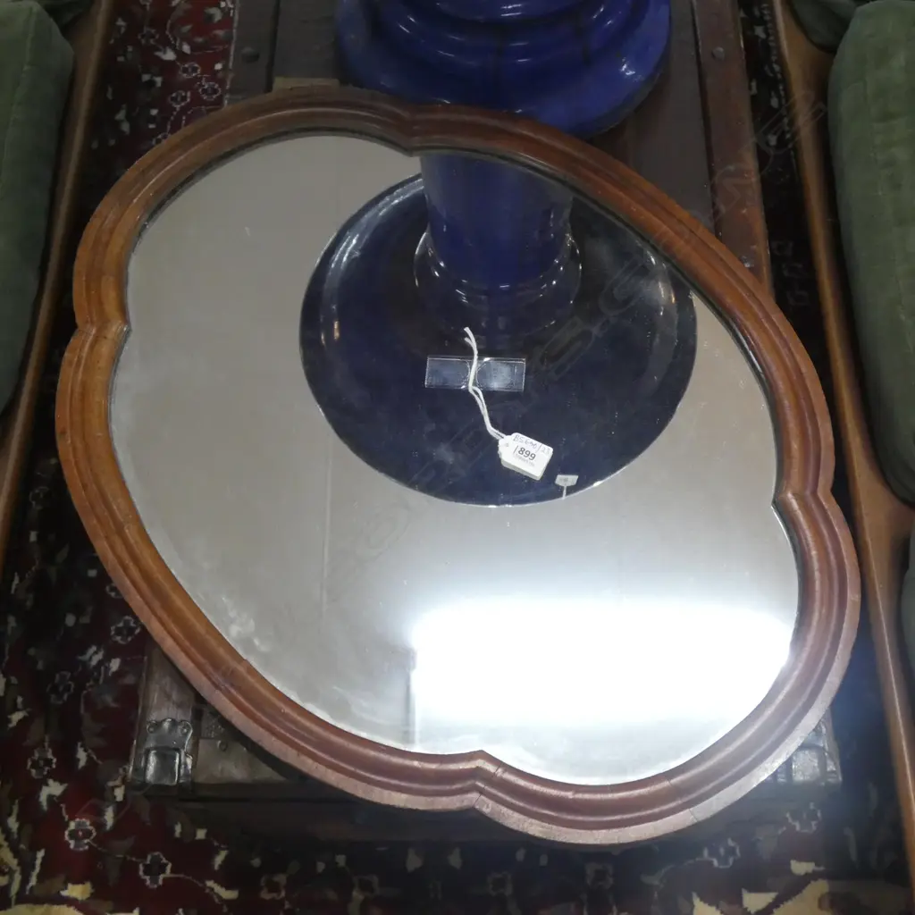 VINTAGE WOODEN FRAMED MIRROR 655x500mm Image 1++