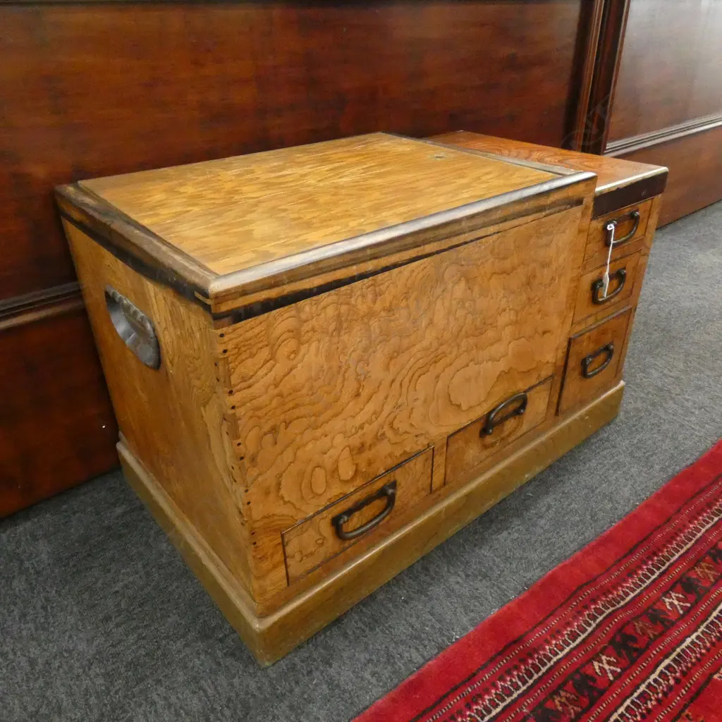 JAPANESE KEYAKI NAGA HIBACHI CHEST... Image 1++
