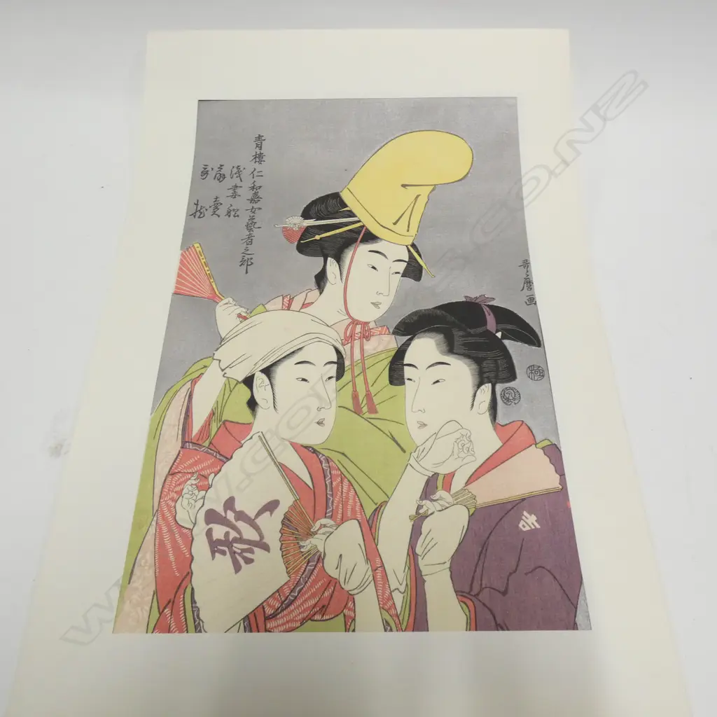 3 FOLIOS JAPANESE WOOD BLOCK PRINTS Image 1++