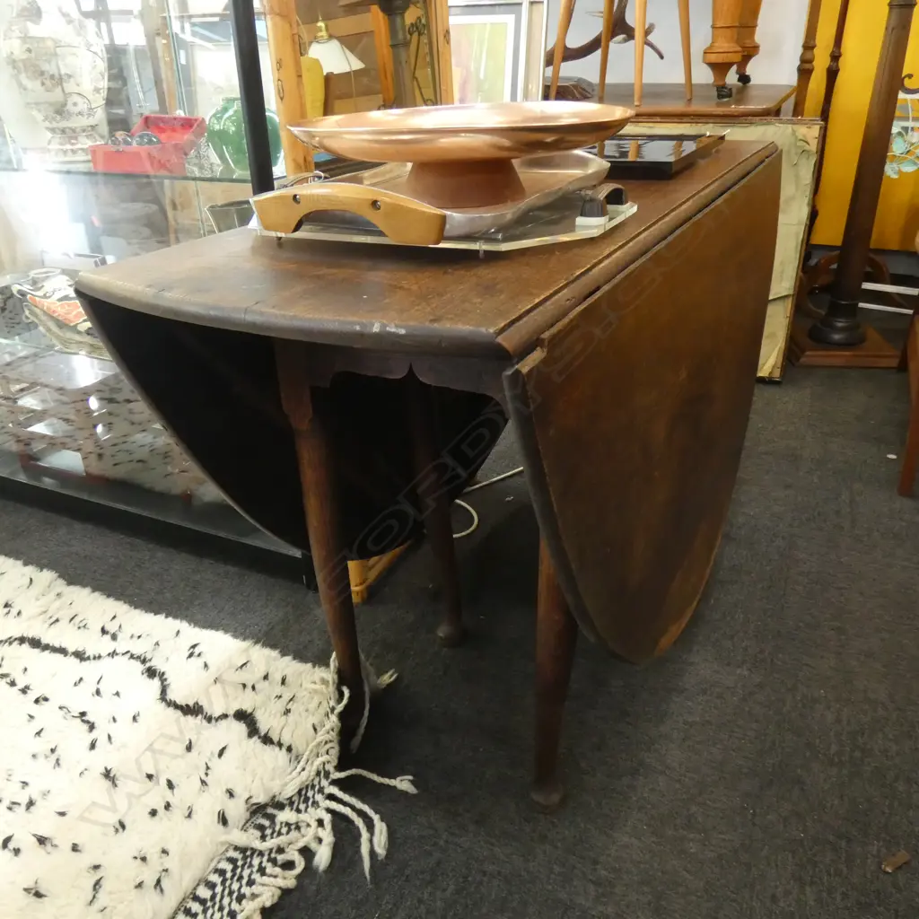 GEO III OAK DROP SIDE TABLE APPROX 1700 X 1350MM Image 1++
