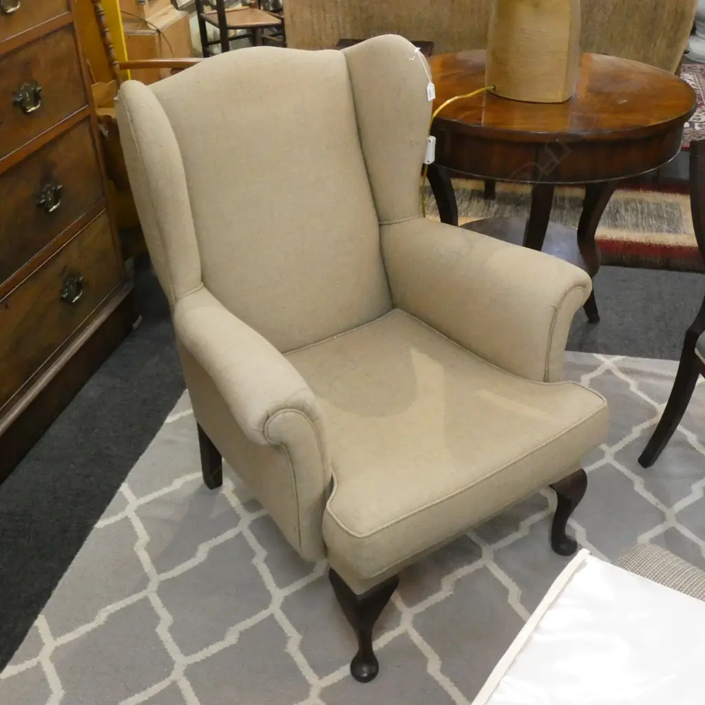 UPHOLSTERED WING BACK CHAIR Image 1++
