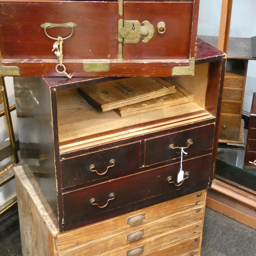 JAPANESE TANSU CHEST 515x370x455mm Image 1++