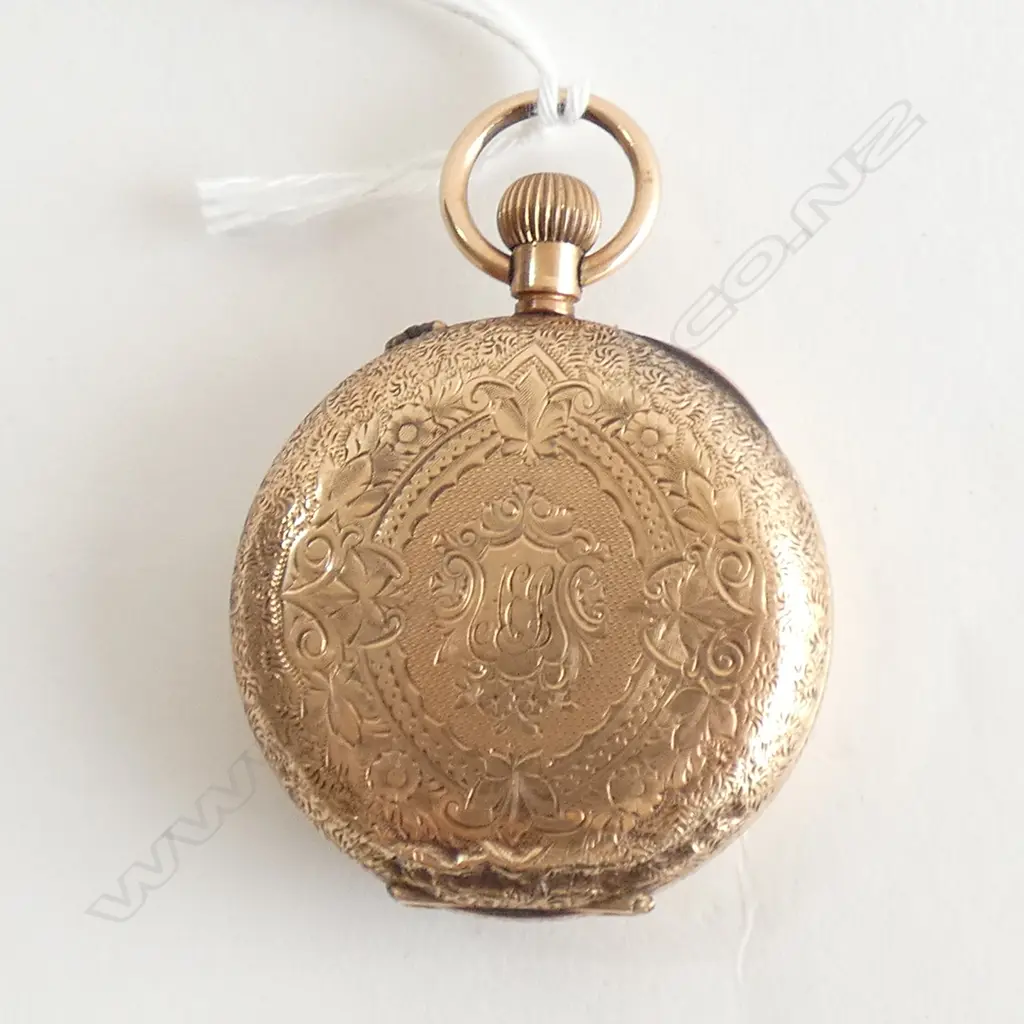 14CT GOLD LADIES POCKET WATCH 35.04gm (INCLUDING MOVEMENT) Image 1++