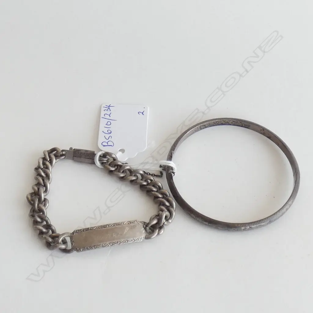 2 STG SILVER BRACELETS 32 GRAMS Image 1++