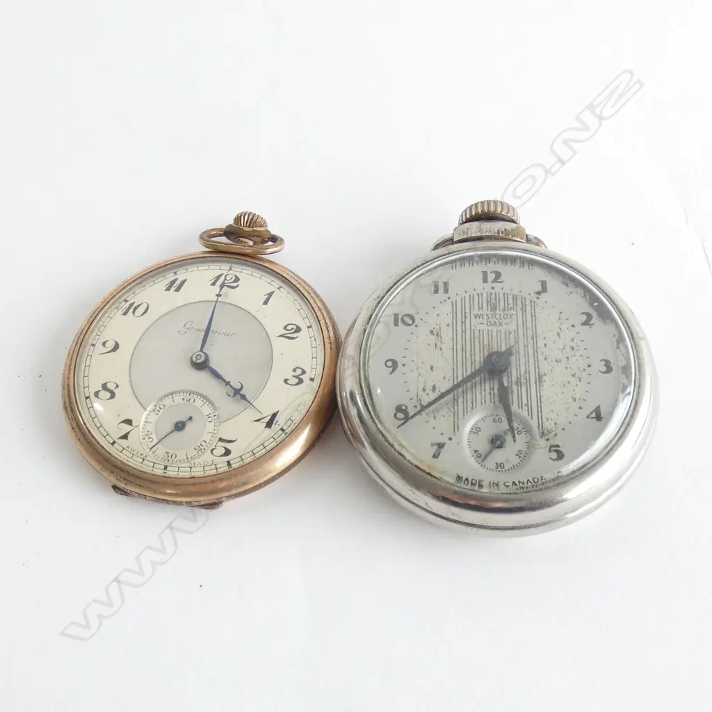TWO 1/2 HUNTER WATCHES; 1 ROLLED GOLD Image 1++