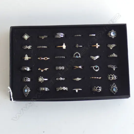 TRAY OF ASST. COSTUME RINGS